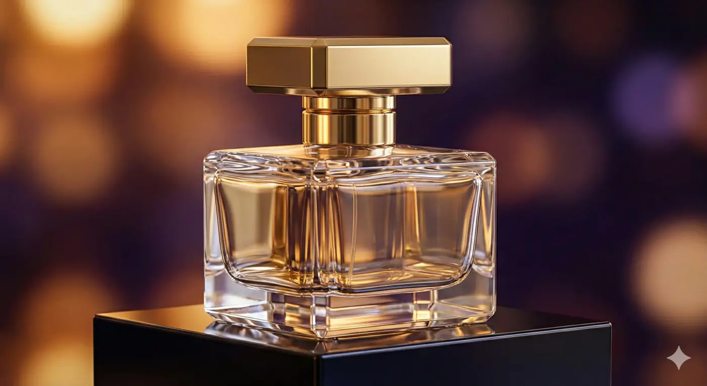 فلاکون عطر لوکس با جزئیات طلایی